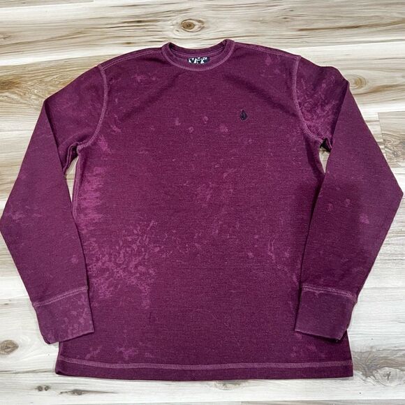 Volcom Tenacious Printed Long Sleeve Henley Top Men’s Large - Picture 1 of 3